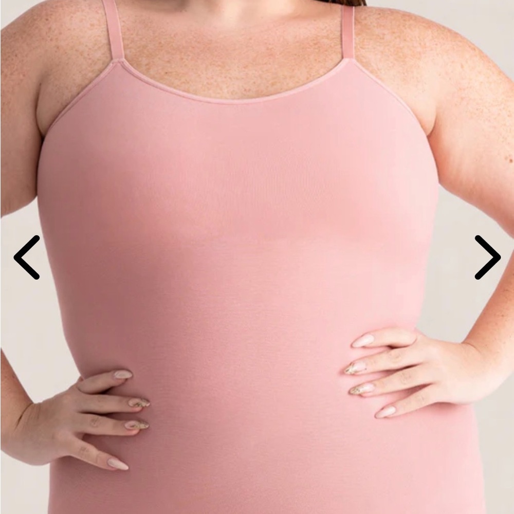 Shapermint Slim Strappy Scoop Camisole — Dusty Pink